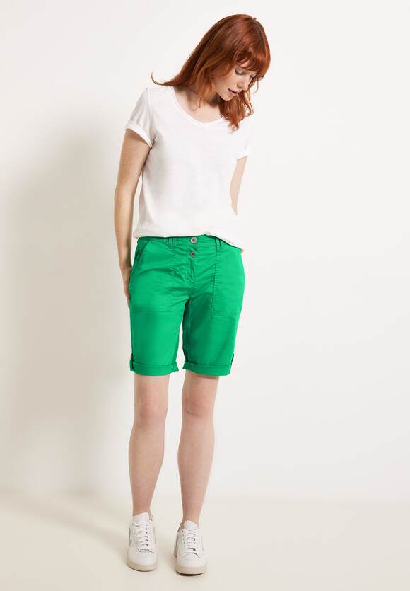 CECIL Loose Fit Fresh Style | York Shorts - New Online-Shop Damen - Green CECIL