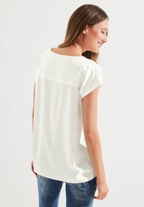 CECIL Bluse mit Knotendetail Vanilla Damen Online-Shop - | CECIL White