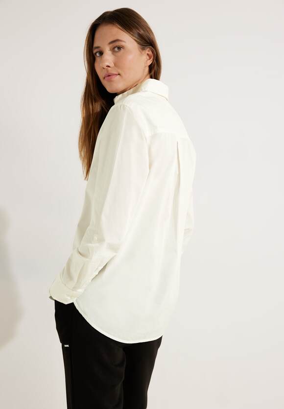 White | Damen Lange Baumwolle Bluse CECIL - Vanilla CECIL aus Online-Shop