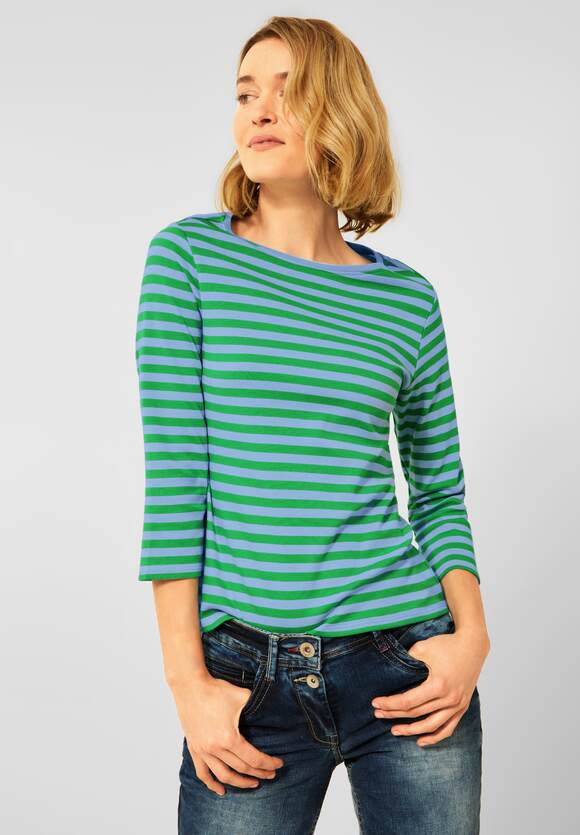 Shirt gestreept patroon Dames - Tranquil Blue | Online-Shop