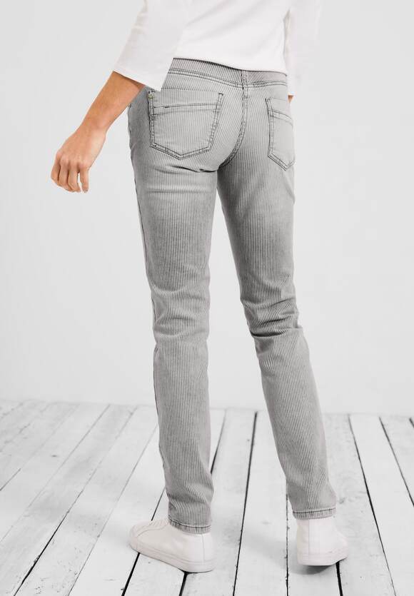 Online-Shop Damen CECIL Fit - Scarlett Loose Used - Style Jeans Grey CECIL Wash |