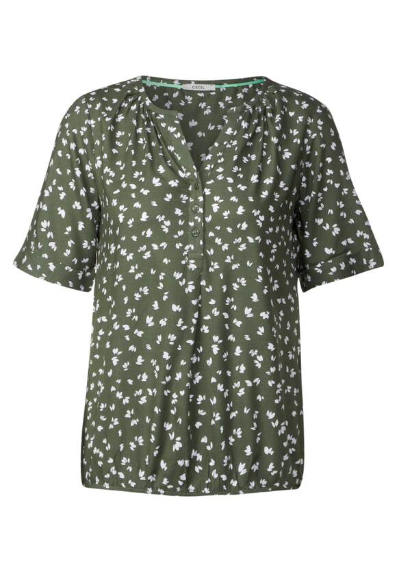CECIL Bluse mit kurzer Knopfleiste Damen - Desert Olive Green | CECIL  Online-Shop