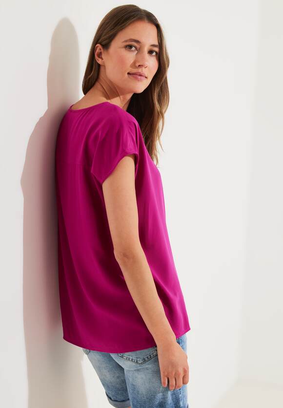 mit - CECIL CECIL | Bluse Cool Pink Knotendetail Damen Online-Shop