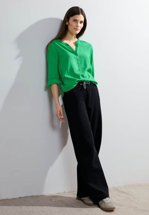 CECIL Shirt geraffter | mit - Fresh Online-Shop Green Schulter Damen CECIL