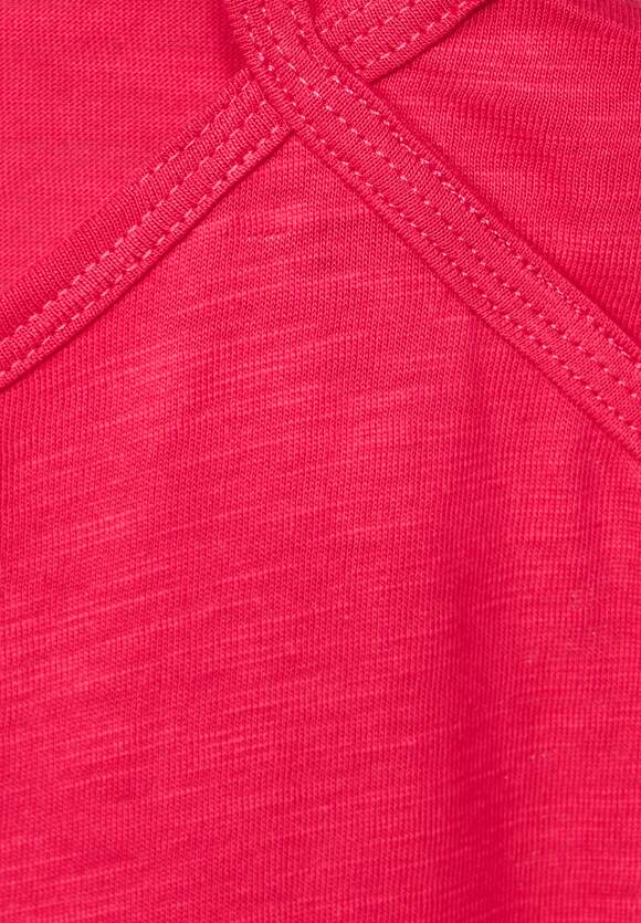 - Shirt Unifarbe Cosy Basic CECIL Coral in Online-Shop | Damen CECIL