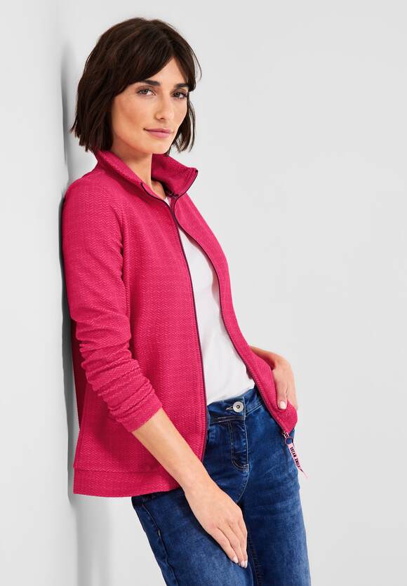 CECIL Strukturierte Fresh - | CECIL Shirtjacke Damen Online-Shop Pink