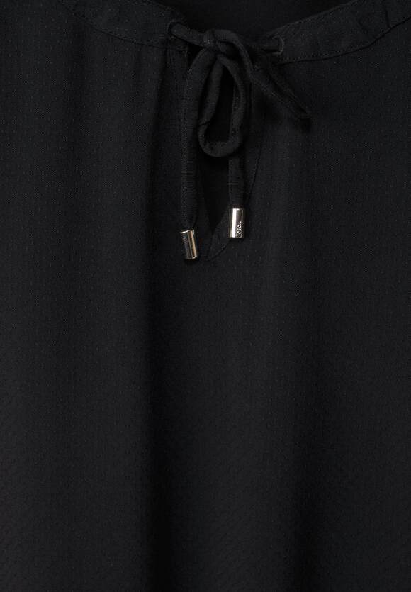 CECIL Bluse mit Tunikabändchen Damen Online-Shop Black - CECIL 