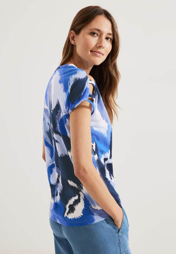 Online-Shop Shirt - Damen CECIL | Blue Sea Schulterdetail CECIL mit