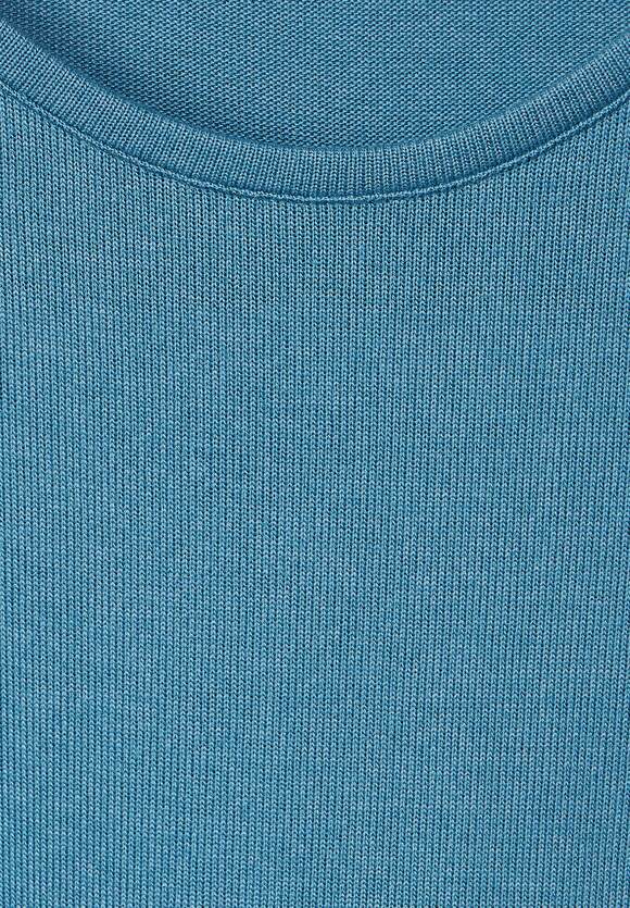 CECIL Langes Shirt in | Adriatic Damen Online-Shop CECIL Blue - Unifarbe