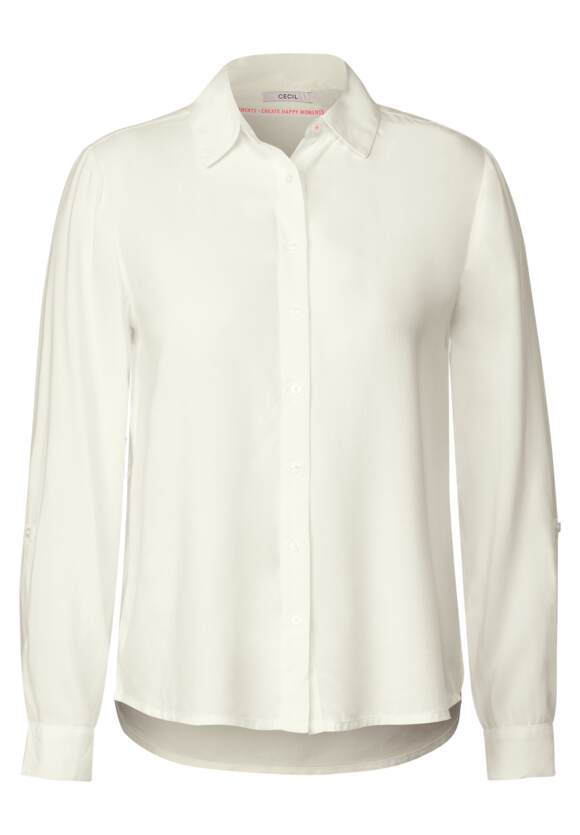 CECIL Bluse in Unifarbe Damen Online-Shop CECIL - White | Vanilla