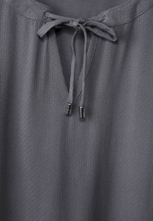 Damen Online-Shop Graphite Light Grey - CECIL Bluse CECIL Tunikabändchen | mit