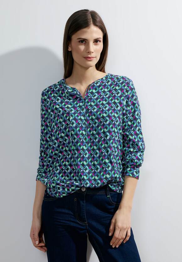 CECIL Bluse mit Blumenprint Damen Online-Shop Khaki | CECIL - Easy