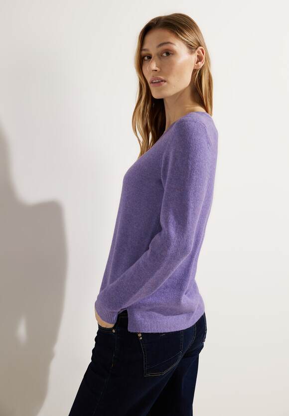 CECIL Cosy Basic Pullover CECIL | Pastel Damen - Lilac Melange Online-Shop