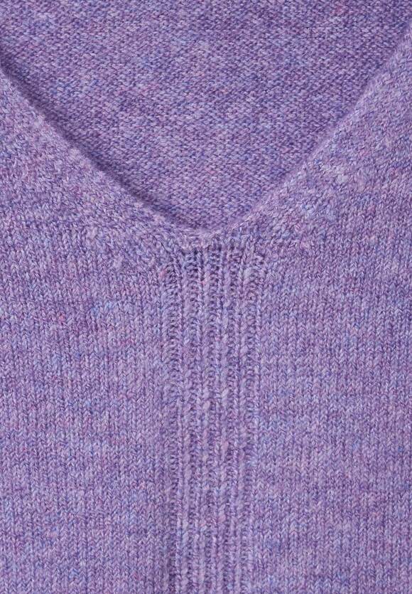 CECIL Online-Shop Cosy Lilac Damen Pullover Pastel CECIL - | Basic Melange