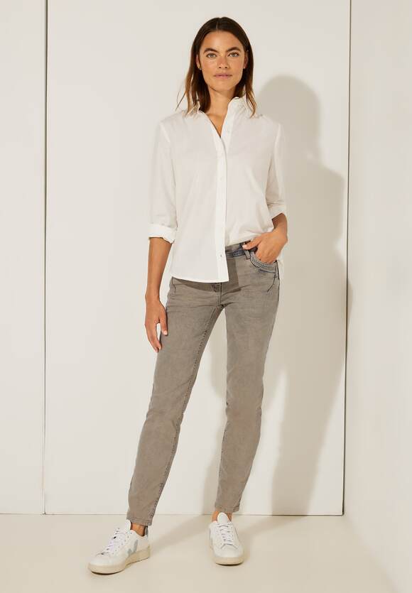 Online-Shop CECIL Beige - Sand in jeans Scarlett | fit overdye - Soft Dames CECIL Casual Style