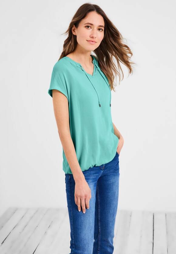 Bluse | CECIL Damen Mint Online-Shop CECIL Tunikabändchen Green - mit Cool