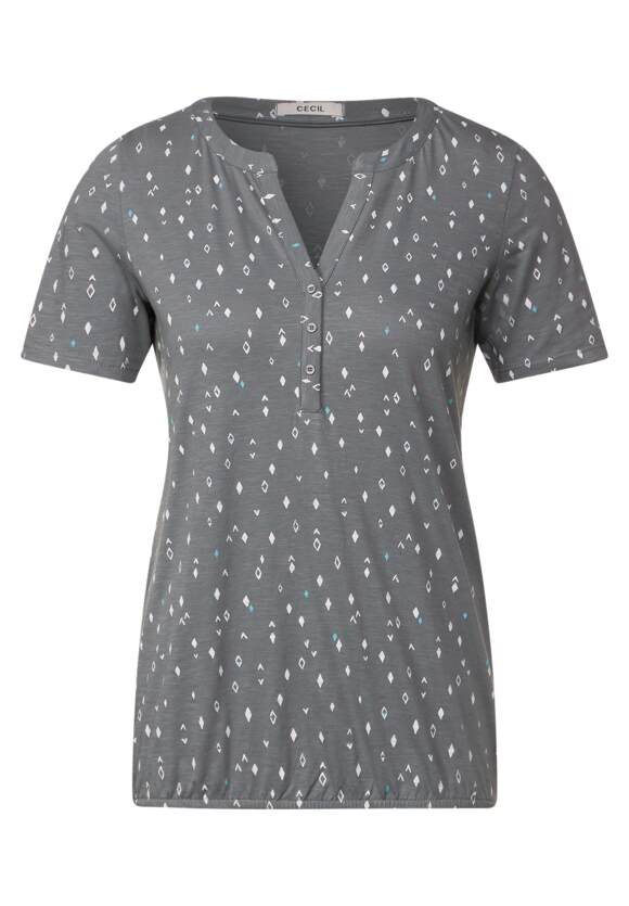 - | Grey CECIL Damen Graphite Minimalprint CECIL mit Light Online-Shop Tunikashirt