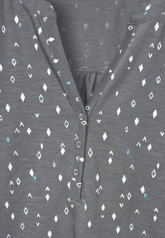 - | Light CECIL Online-Shop Minimalprint mit CECIL Damen Tunikashirt Grey Graphite
