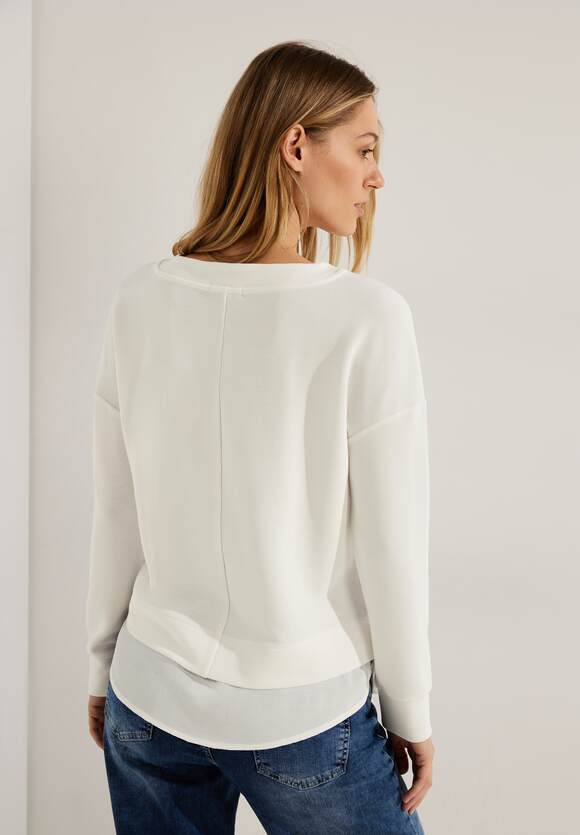 CECIL 2 in 1 Ottoman Shirt Damen - Vanilla White | CECIL Online-Shop