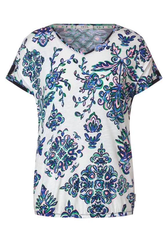 CECIL Shirt mit Ornament Print Damen - Vanilla White | CECIL Online-Shop