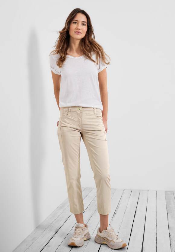 Damen Loose - Online-Shop Authentic Stretch | Scarlett CECIL Beige CECIL Style Fit - mit Hose