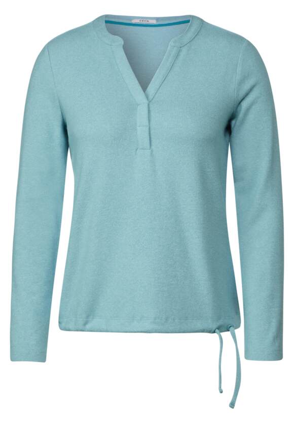 Damen | - Melange Stillwater CECIL CECIL Melange Blue Shirt Online-Shop