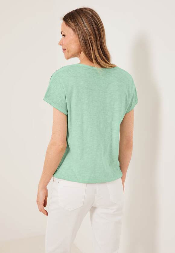 CECIL - Damen in Salvia Green Optik Fresh T-Shirt | CECIL Online-Shop gewaschener
