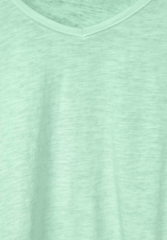 CECIL T-Shirt in gewaschener Salvia Online-Shop Damen Optik | - CECIL Fresh Green