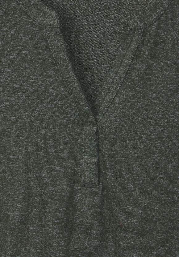 CECIL Melange Shirt Khaki Dynamic Online-Shop | Damen Melange CECIL 