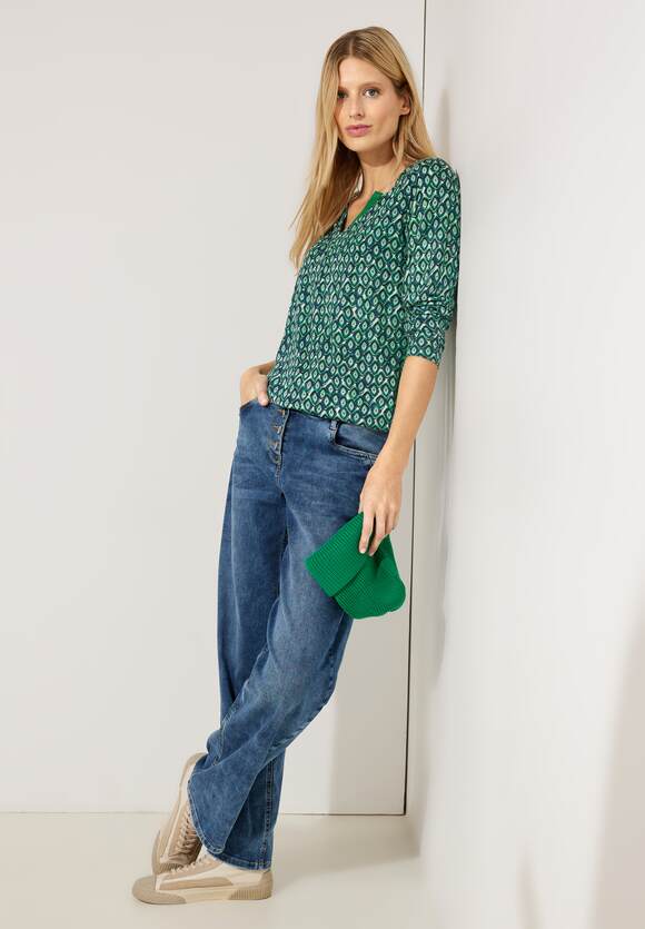 Online-Shop Easy - CECIL Minimalprint Green Damen mit Tunikashirt | CECIL