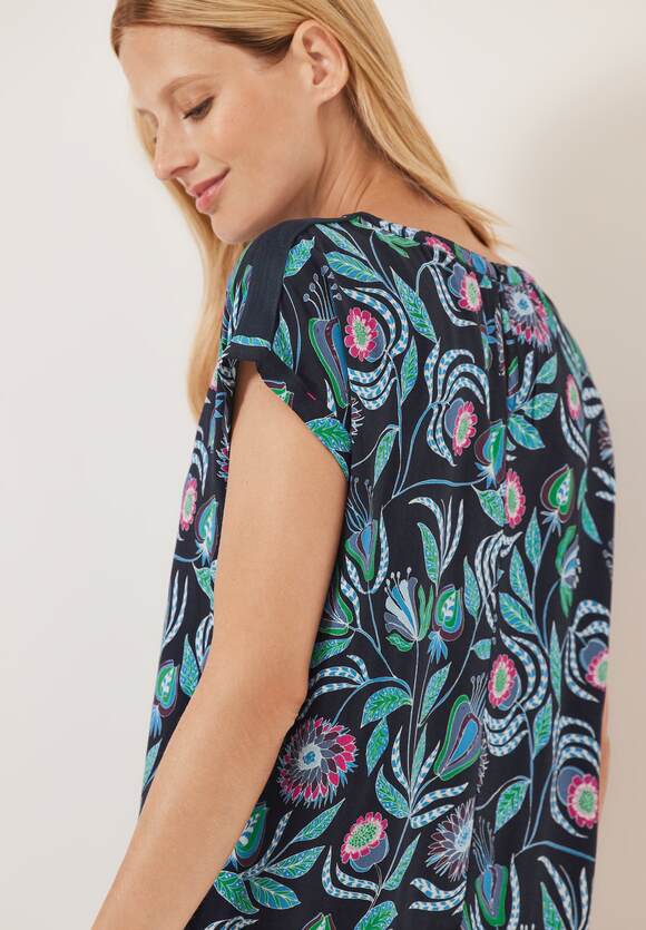 - Damen CECIL | Blumenprint CECIL Online-Shop Deep Kleid Blue