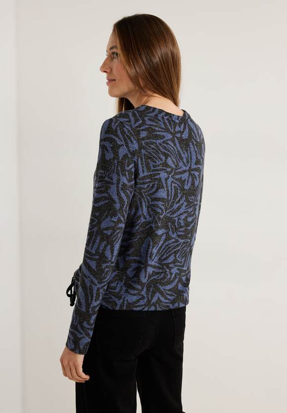 Sky Online-Shop Blue Print Damen Langarmshirt mit - Night | CECIL CECIL