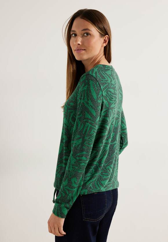 Print Damen mit Easy CECIL Online-Shop Green - Langarmshirt | CECIL