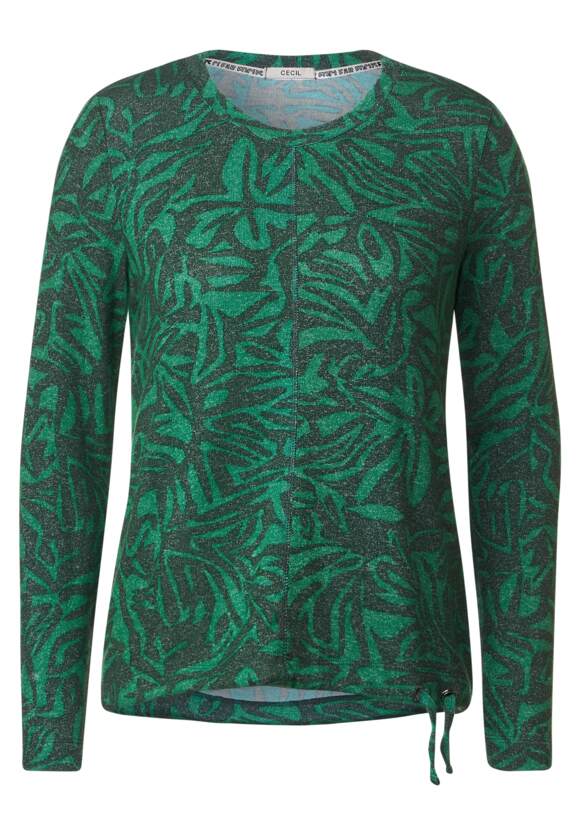 Online-Shop | Damen CECIL Langarmshirt - CECIL Easy Green Print mit