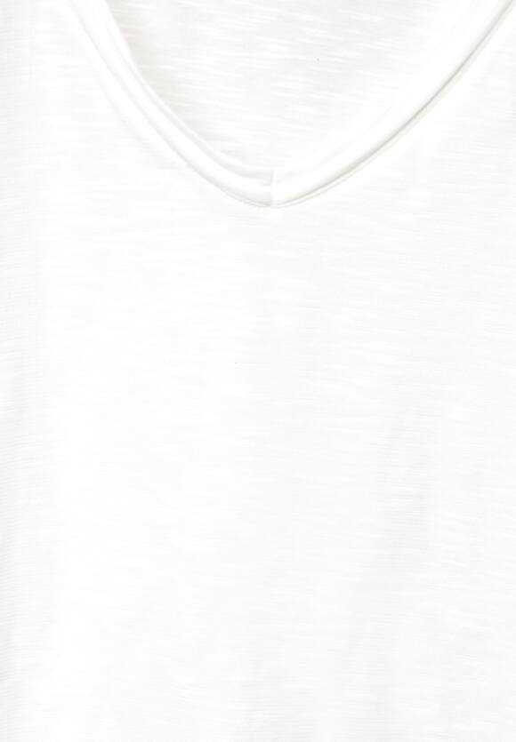 CECIL Shirt mit Schulter Stickerei Damen - Vanilla White | CECIL Online-Shop