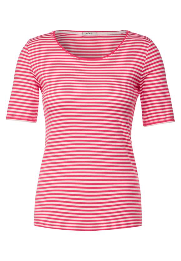 CECIL T-Shirt mit Streifenmuster Damen - Style Lena - Strawberry Red | CECIL  Online-Shop