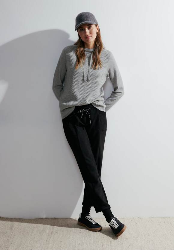 in CECIL Melange - | Online-Shop T-Shirt Easy Damen Optik Melange Khaki CECIL
