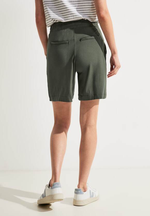 - CECIL Style | Jersey Khaki - CECIL Fit Damen Loose Chelsea Shorts Sporty Online-Shop