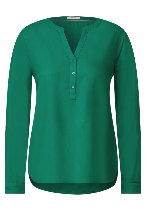 in - Damen Online-Shop Bluse Easy CECIL | Unifarbe CECIL Green