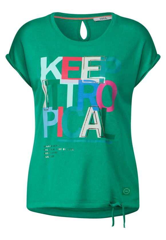 | Green Online-Shop CECIL met - Trefoil Dames CECIL fotoprint T-shirt