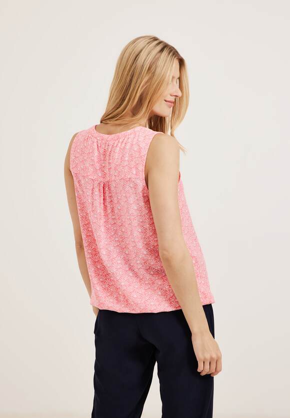 | Soft CECIL - Minimalprint Damen Pink Online-Shop Bluse CECIL