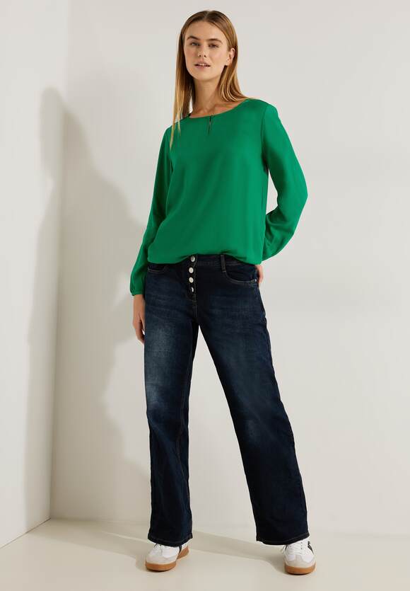 CECIL Materialmix Bluse Green Online-Shop Damen CECIL - Easy 