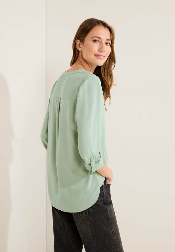 Unifarbe Online-Shop - CECIL Bluse Damen Sage Clear in Green | CECIL