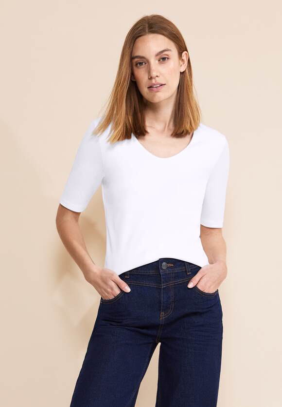 in CECIL und Shop Trendfarben Online Material V-Shirts - weichem